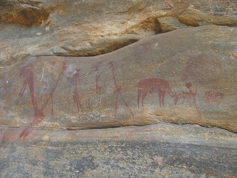 Pre Historic Rock Painting Kondoa Irangi Tanzania